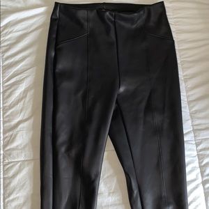 Express leather pants